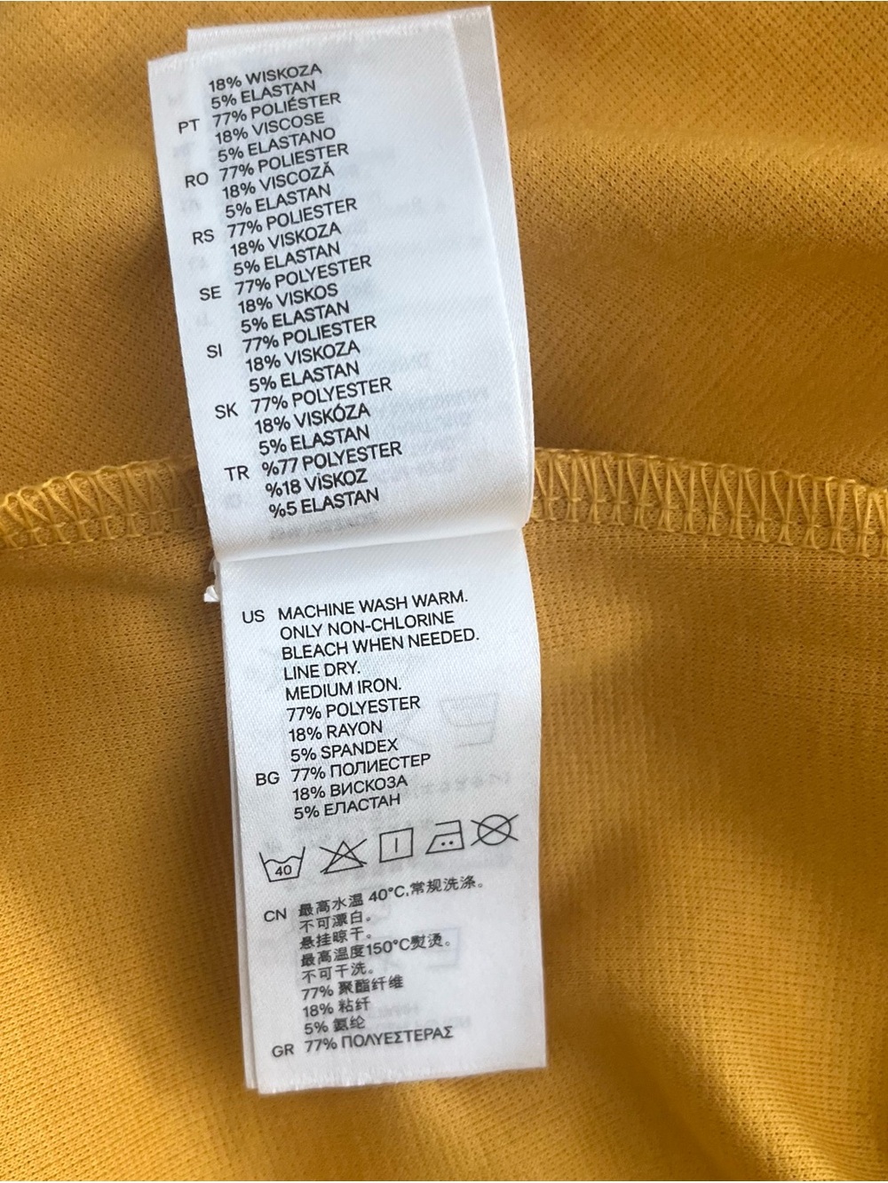H&M Fit & Flare Mini Dress Open Back Size XS Mustard Yellow Gorpcore Skater - Picture 12 of 14